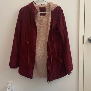 aeropostale red jacket with hood